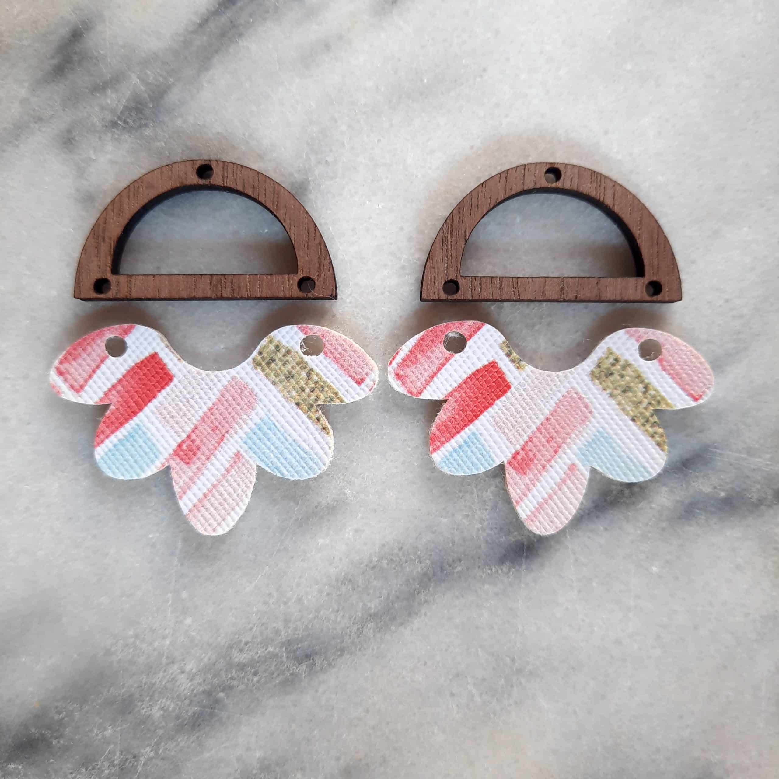 Faux-Leather-Earring-Abstract-Stripes-With-Cutout-Arch-Connector